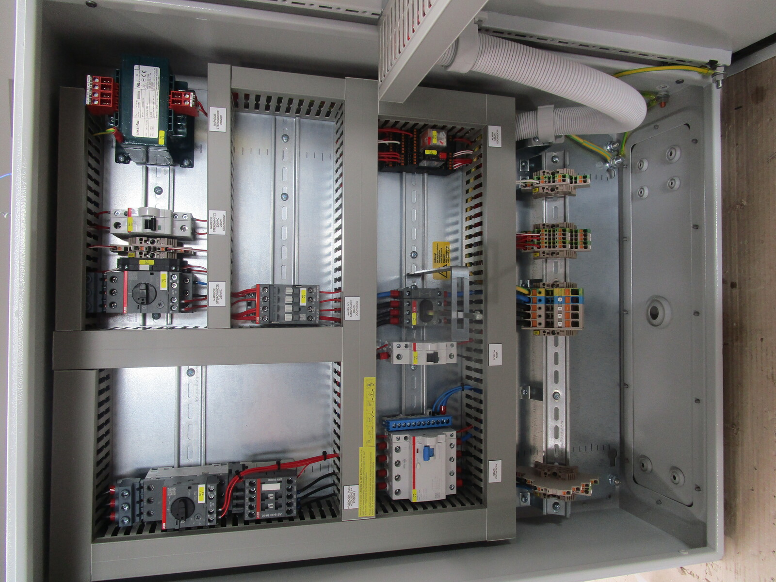 Control panel manure removal